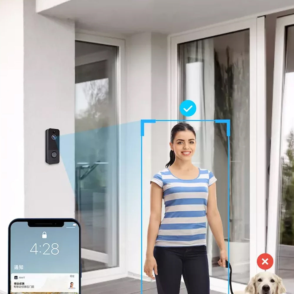 USB Rechargeable Wireless Smart Wi-Fi Video Doorbell
