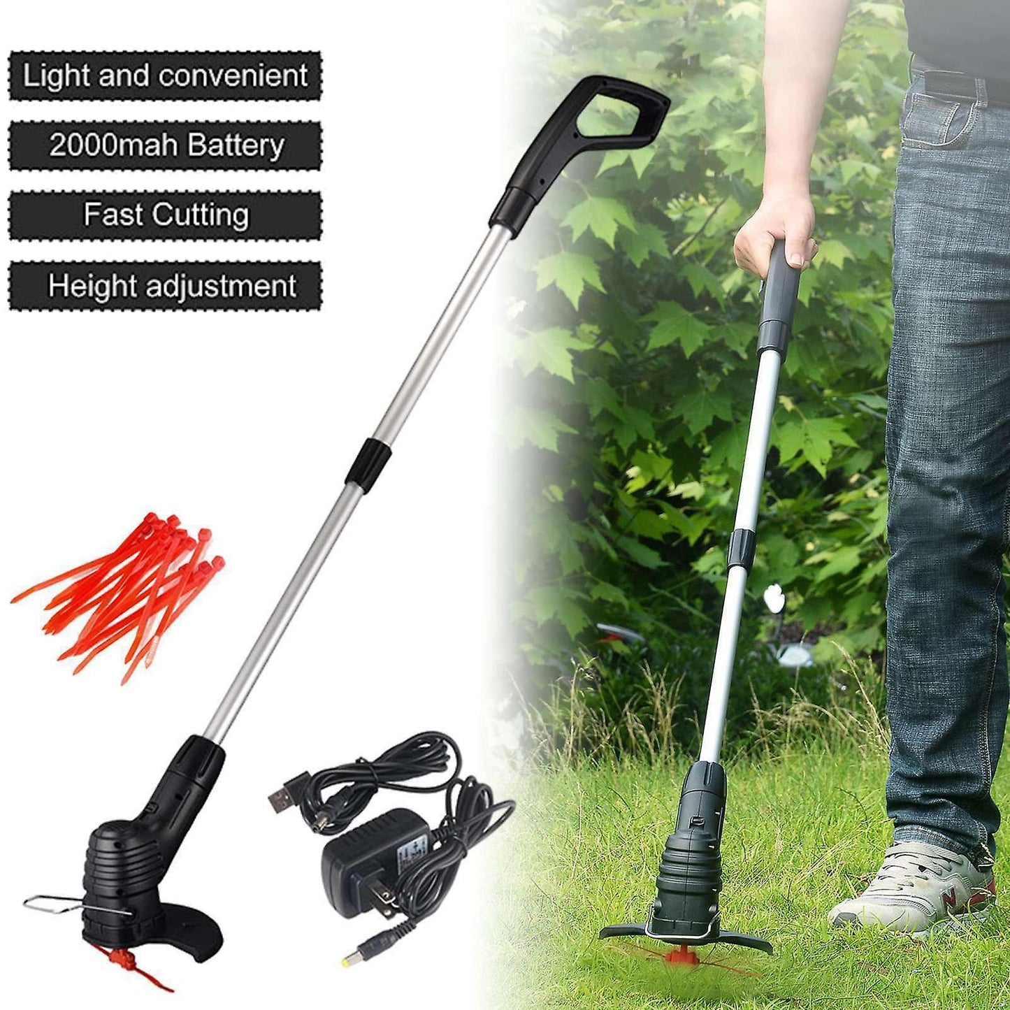 Electric Cordless Grass Trimmer