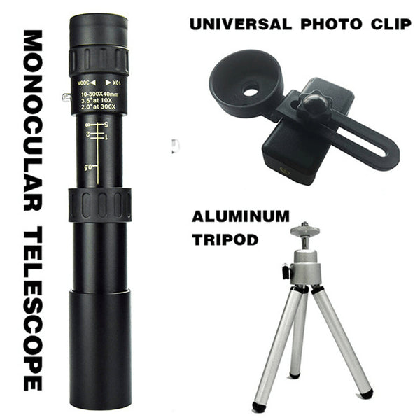 300x Zoom Monocular Telescope