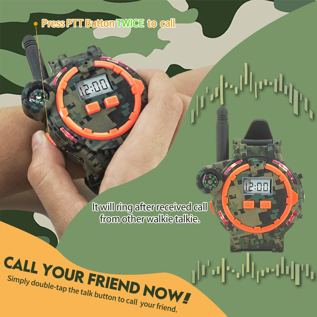 2pcs Kid's Walkie Talkies
