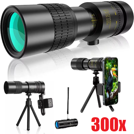 300x Zoom Monocular Telescope