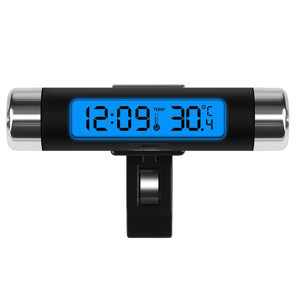 Car Clock Thermometer Display