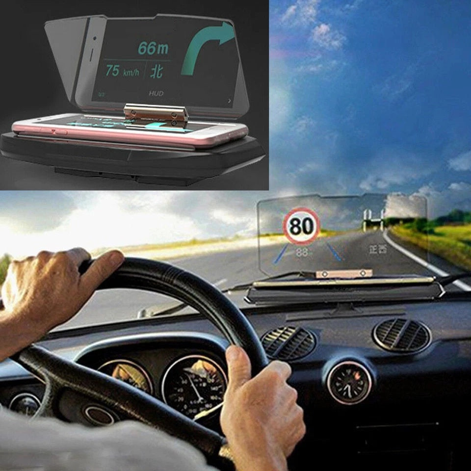 Car HUD Projector Navigation Phone Holder