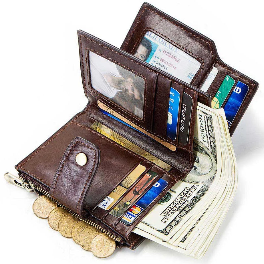 GPS Anti-Theft Leather Wallet