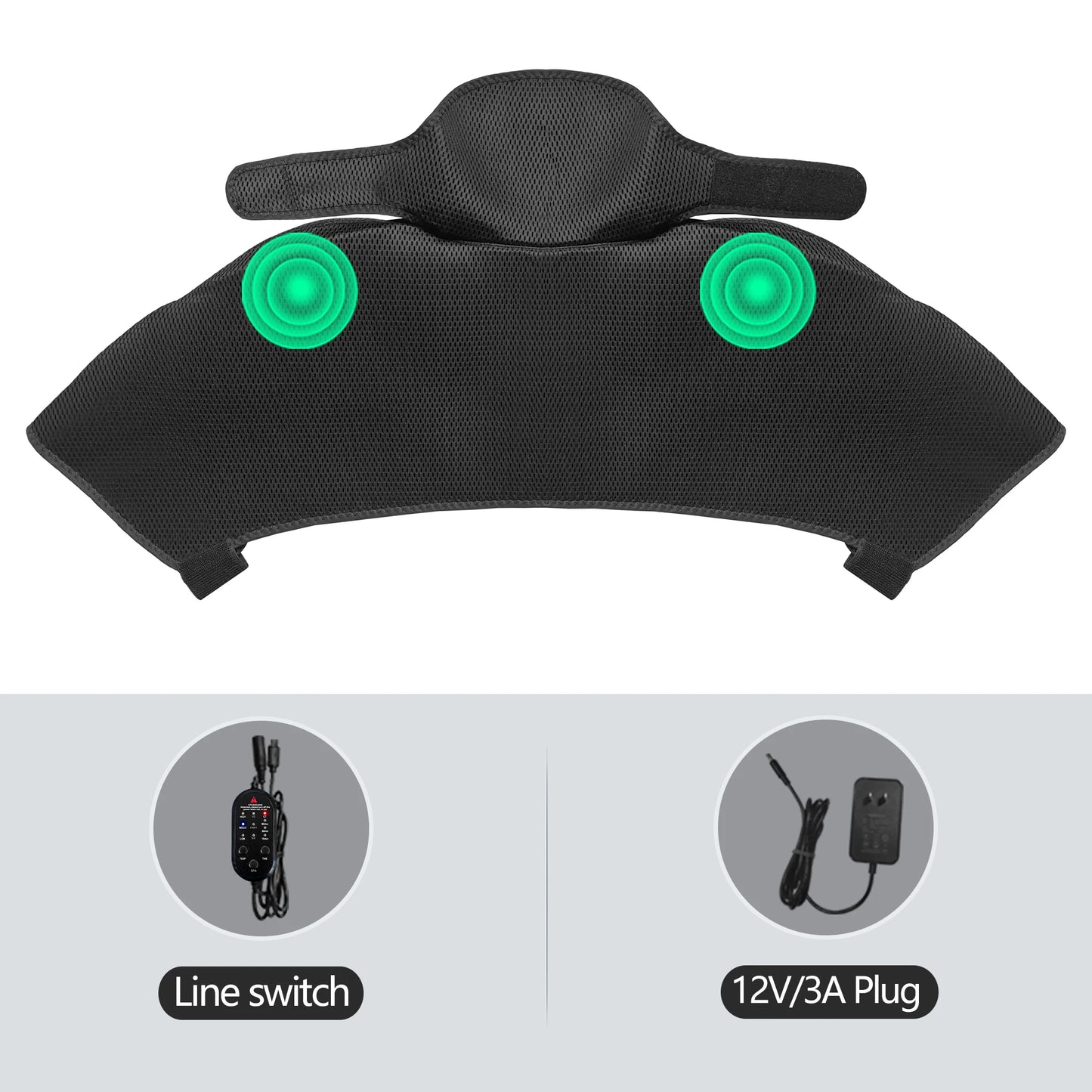 Heat Vibration Back and Shoulder Massager