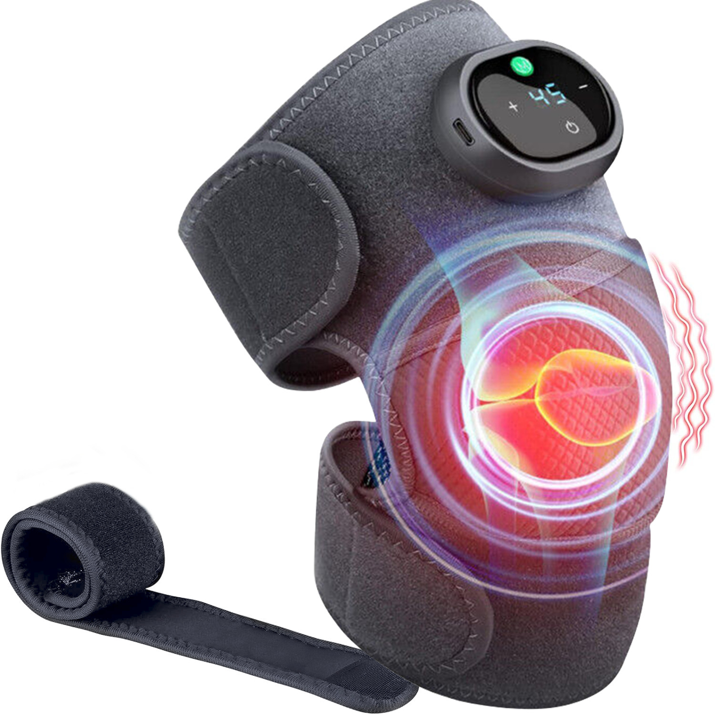 Heated Vibration Knee Massager for Pain Relief