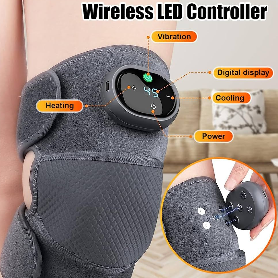 Heated Vibration Knee Massager for Pain Relief