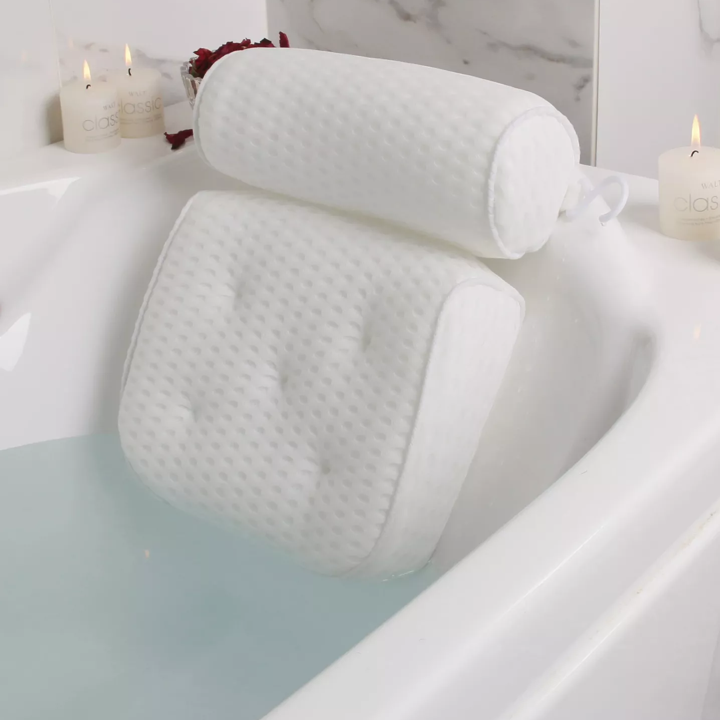 Thick Padded Neck Support Bath Pillow