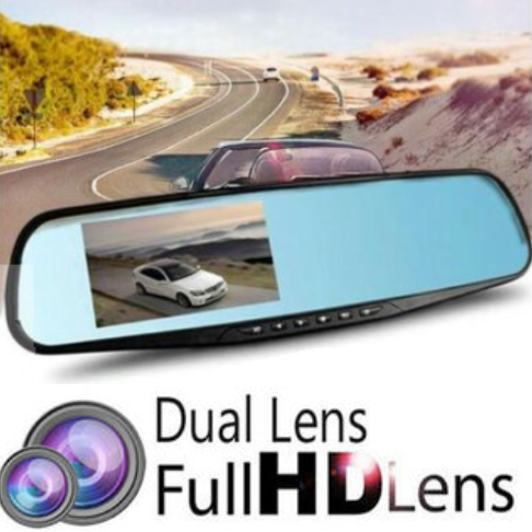 Rearview Mirror Motion Detector Dashcam