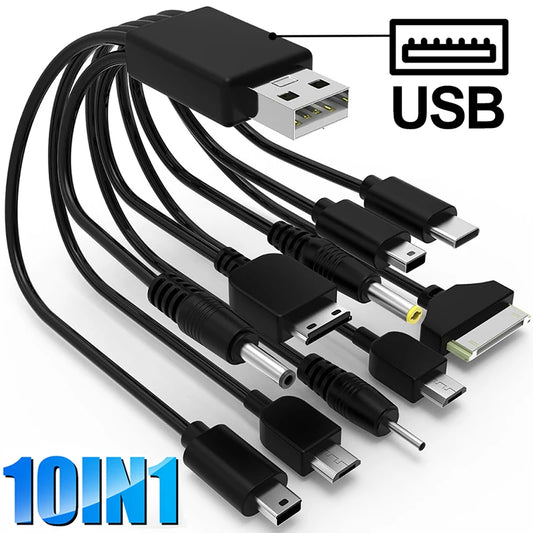 10-in-1 USB Multi-port Cable