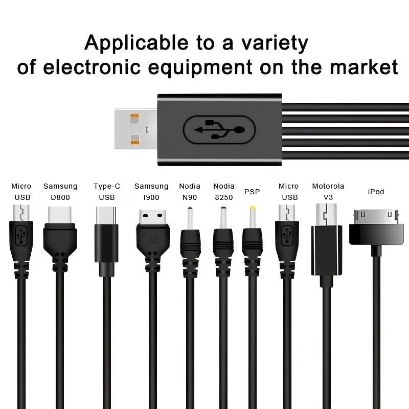 10-in-1 USB Multi-port Cable