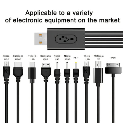 10-in-1 USB Multi-port Cable