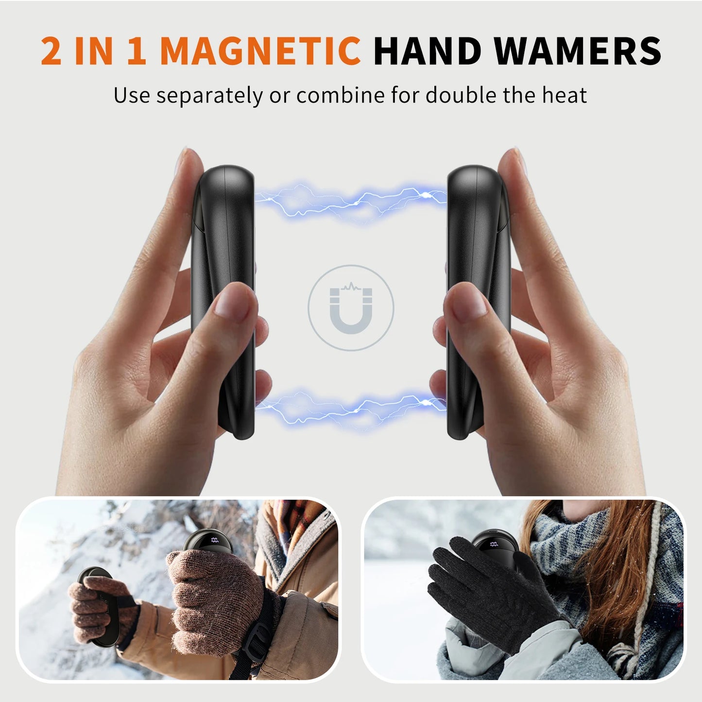 2-Pack Rechargeable Hand Warmers