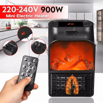 Mini Flame Effect Portable Heater