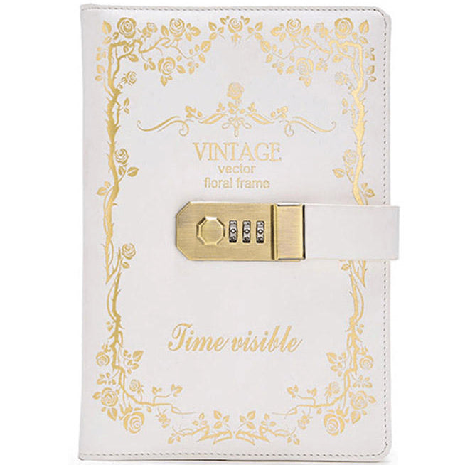 Combination Locking Diary Notebook