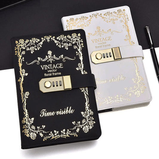 Combination Locking Diary Notebook