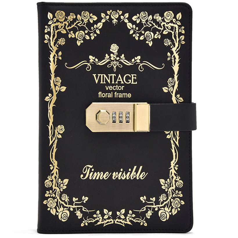 Combination Locking Diary Notebook