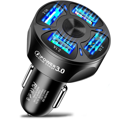 4-Port USB Car Charger