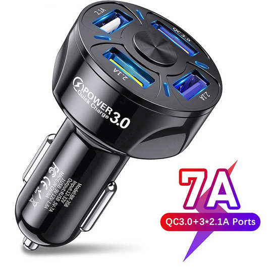 4-Port USB Car Charger-