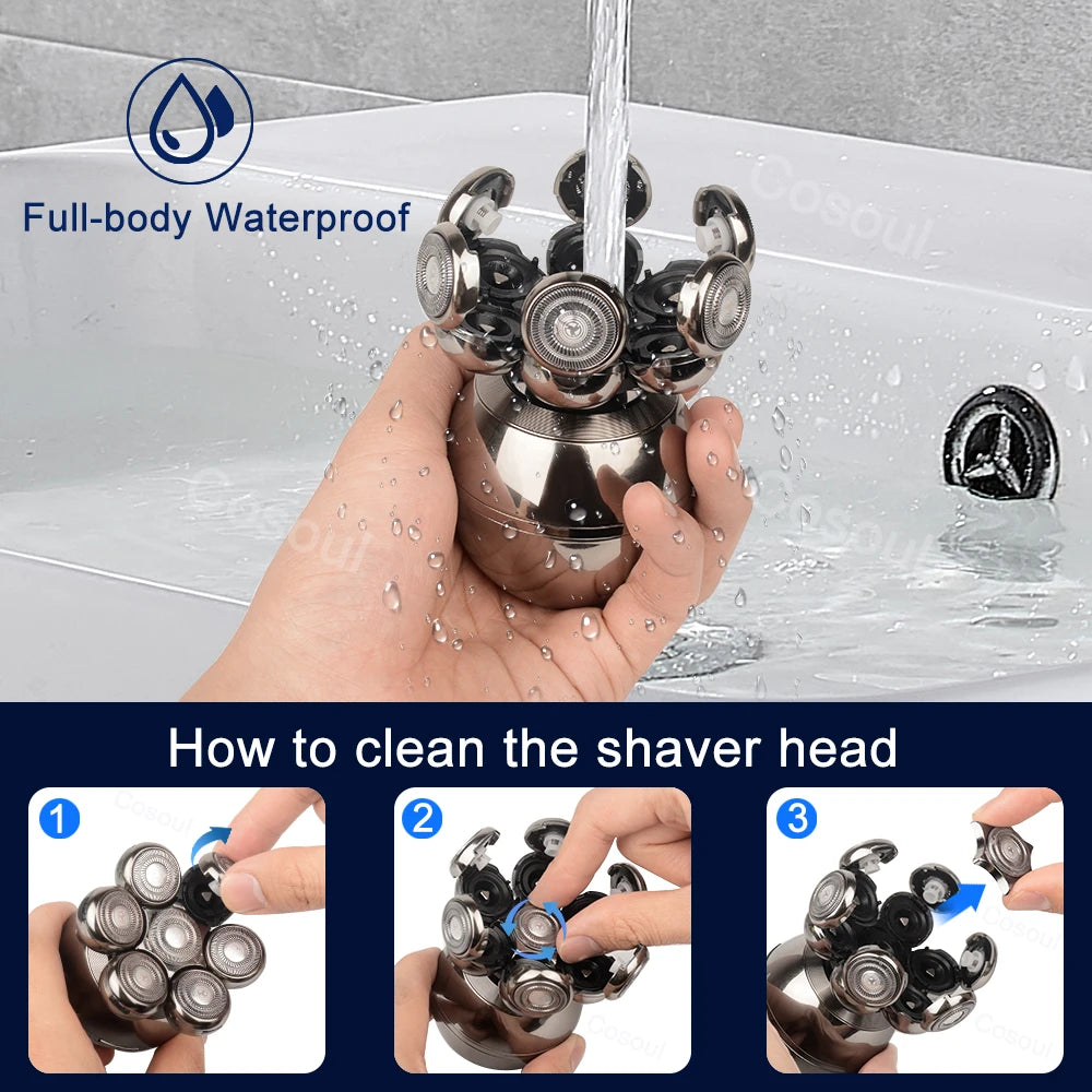 7-Head Men's Head Shaver