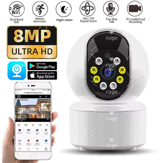 8MP Wifi Video Surveillance Home Security Camera