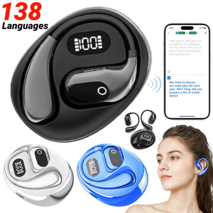 Ai Two-Way Language Translator Earpiece