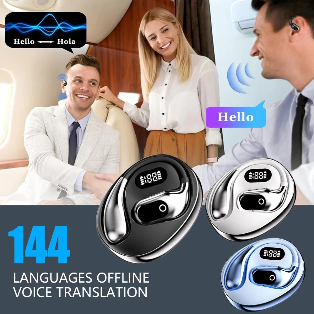 Ai Two-Way Language Translator Earpiece