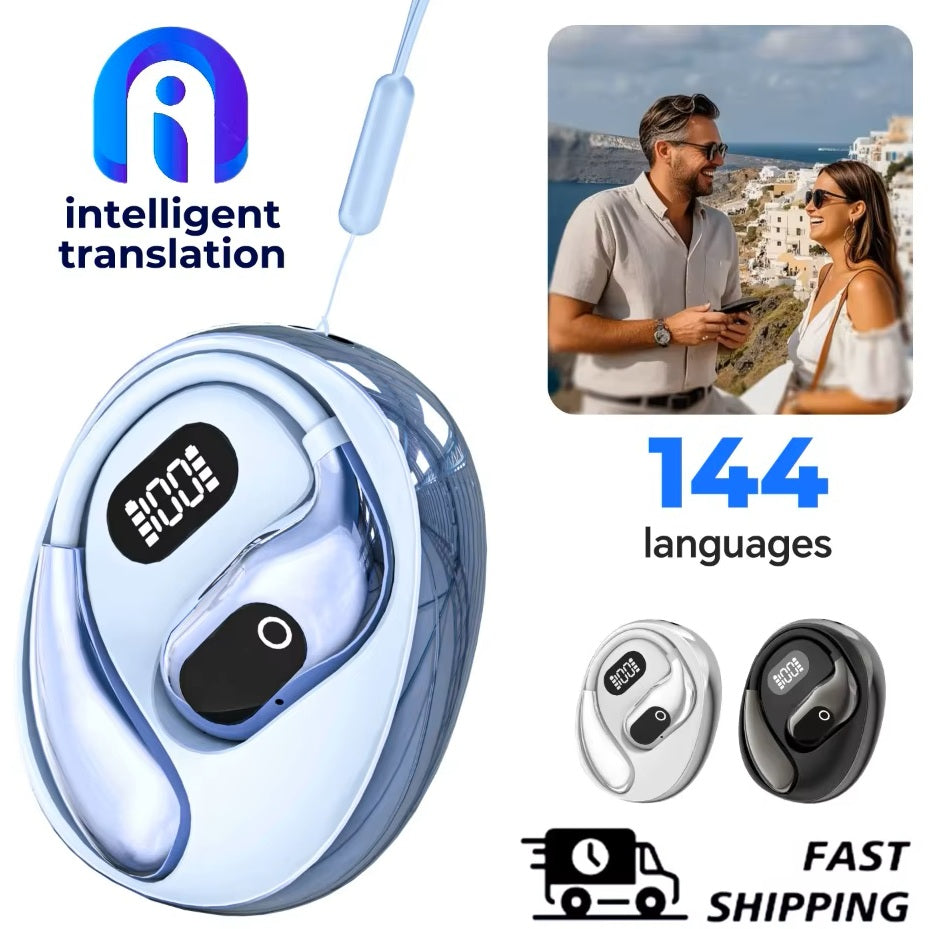 Ai Two-Way Language Translator Earpiece