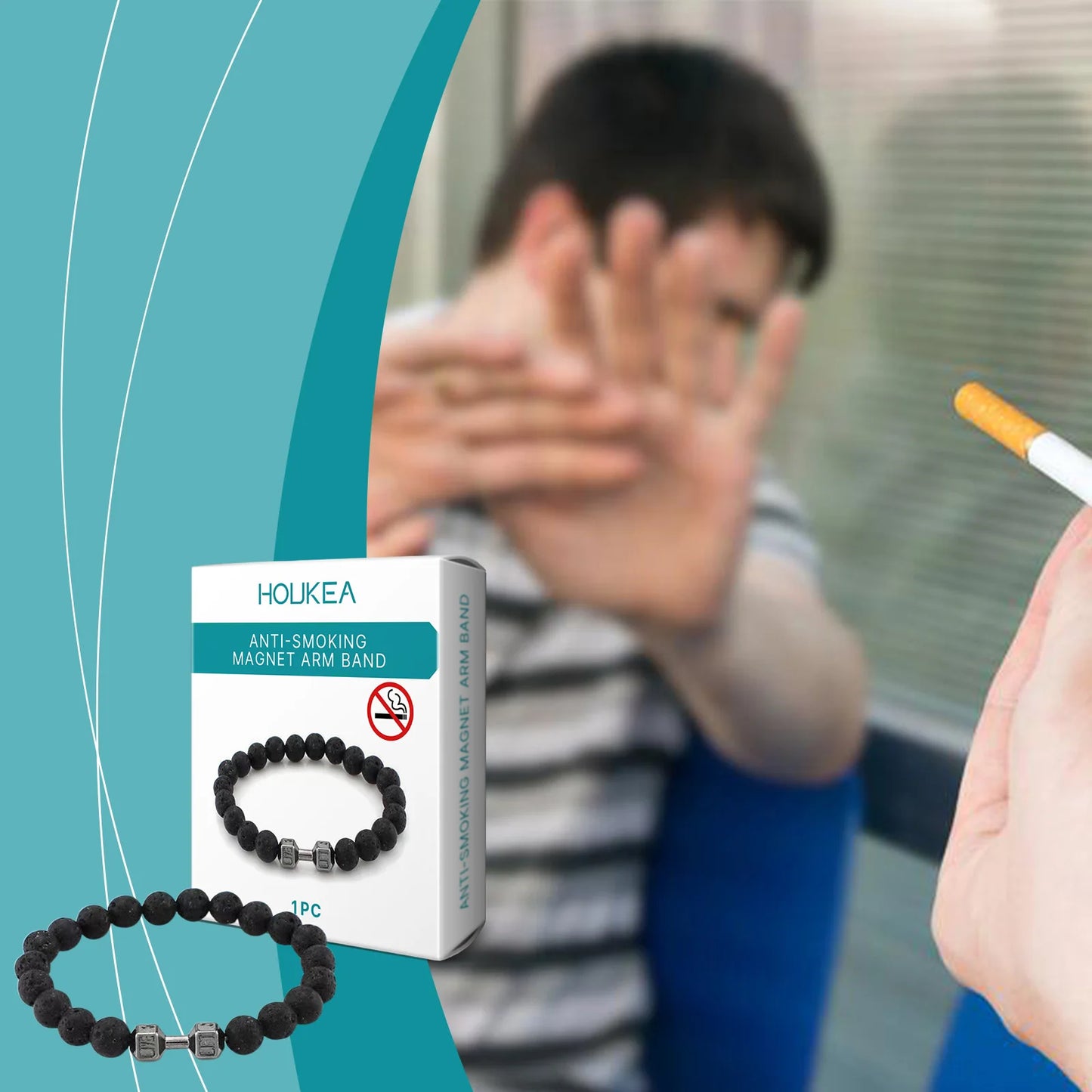 Anti-smoking Magnet Wristband