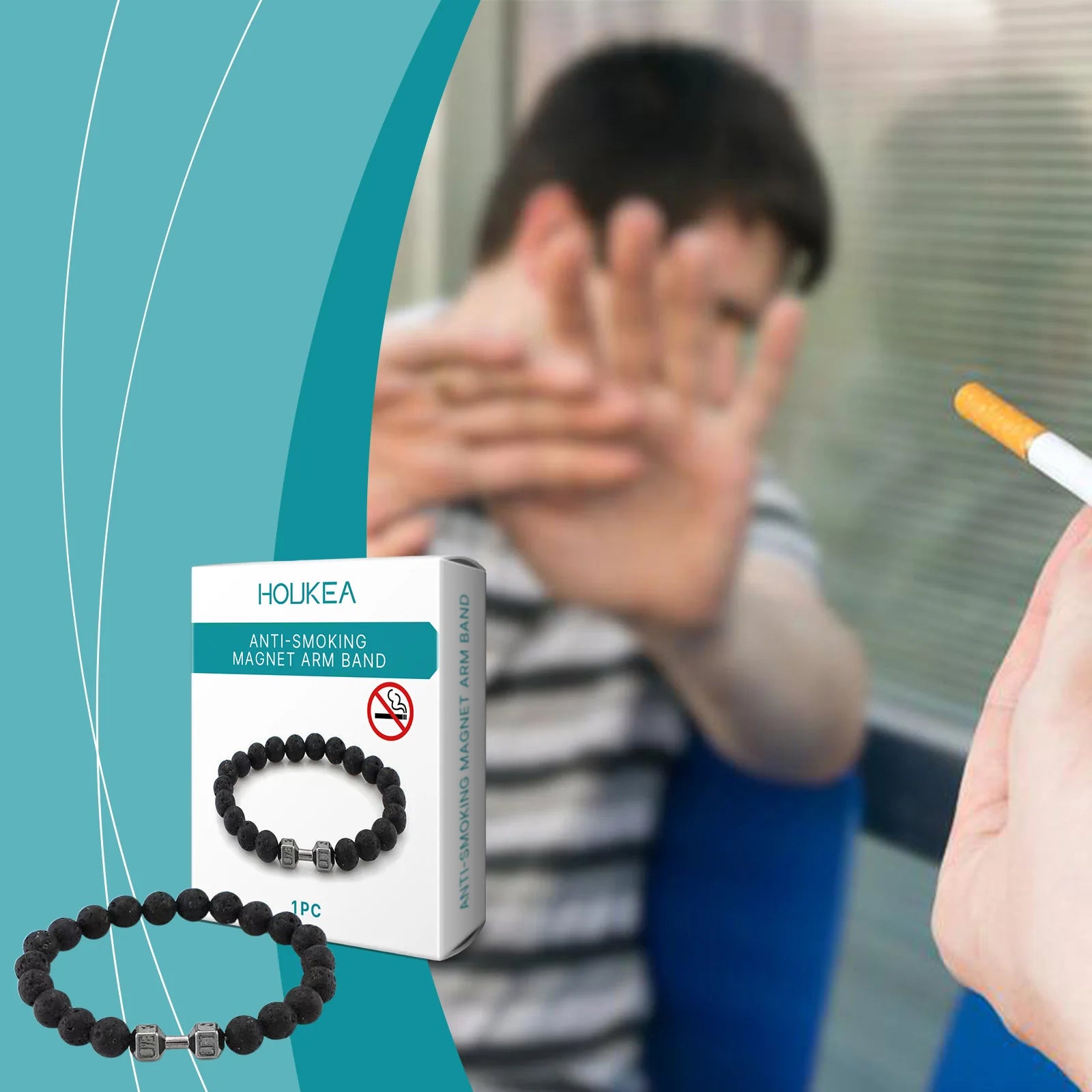 Anti-smoking Magnet Wristband