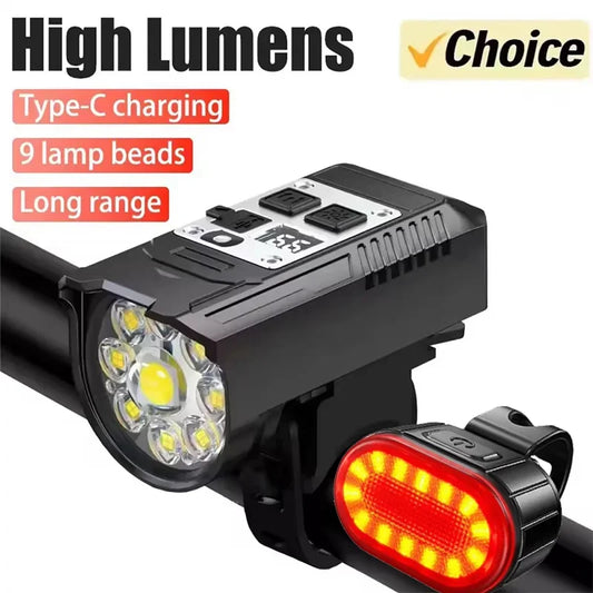 Bicycle Front and Rear Rechargeable Lights