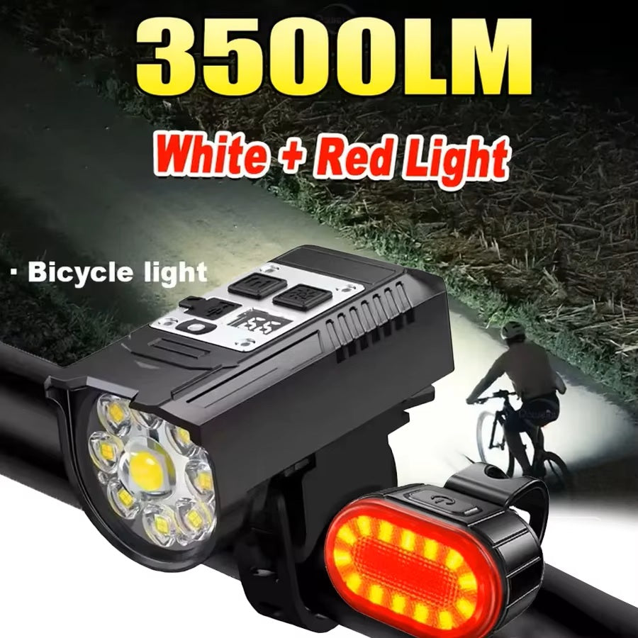 Bicycle Front and Rear Rechargeable Lights