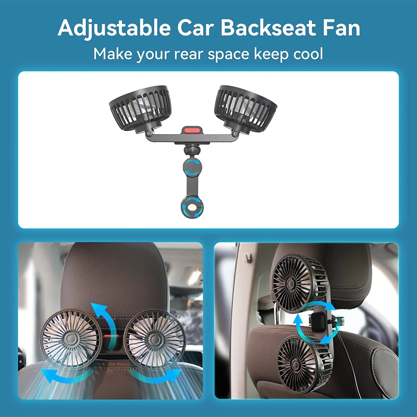 Car Backseat Passenger Fan