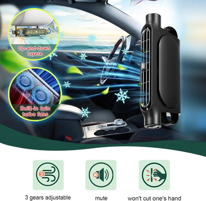 Car Headrest Neck Fan