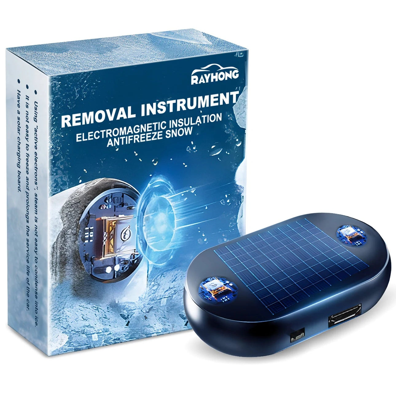 Car Windshield Solar Electromagnetic Antifreeze Device