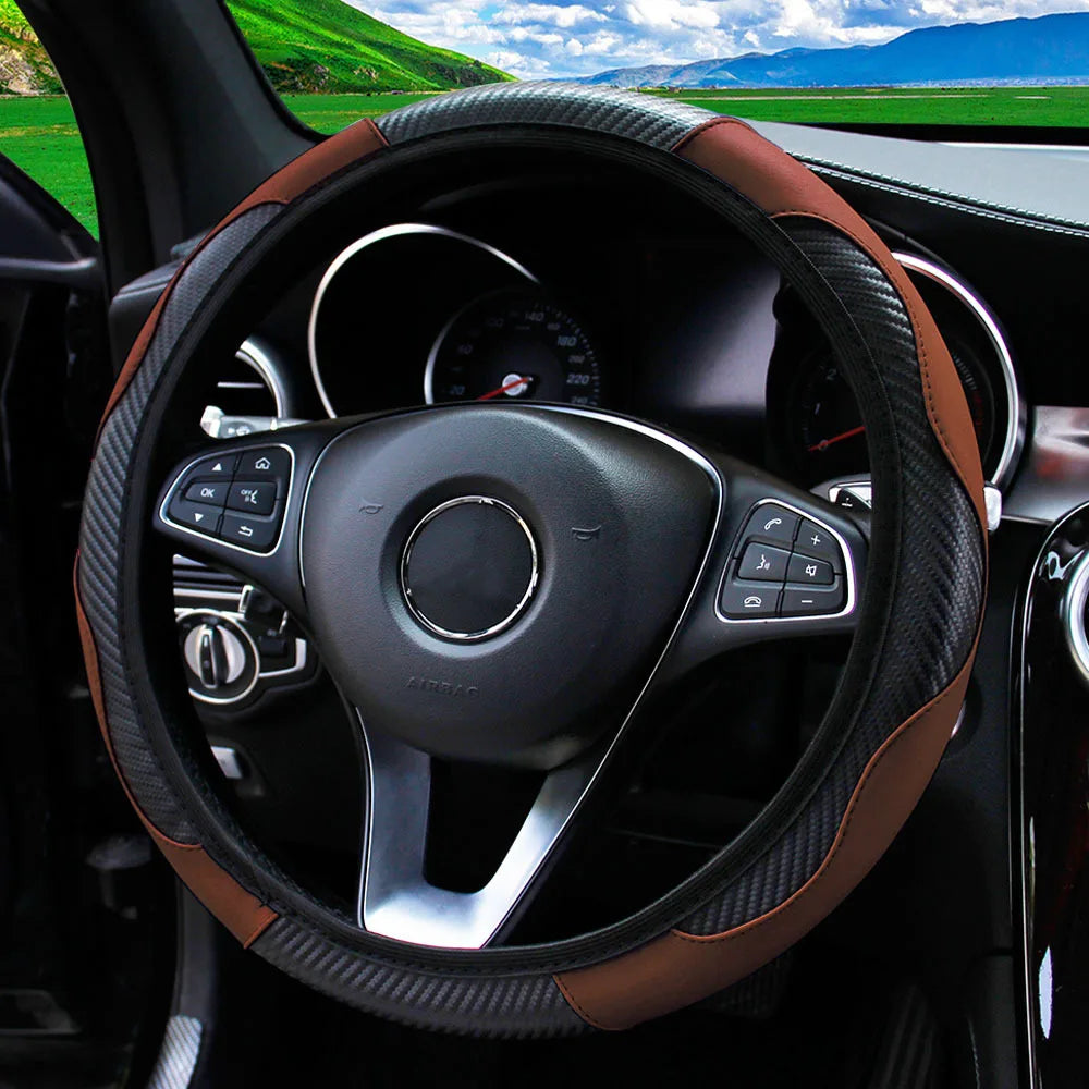 Carbon Fibre Steering Wheel Cover-
