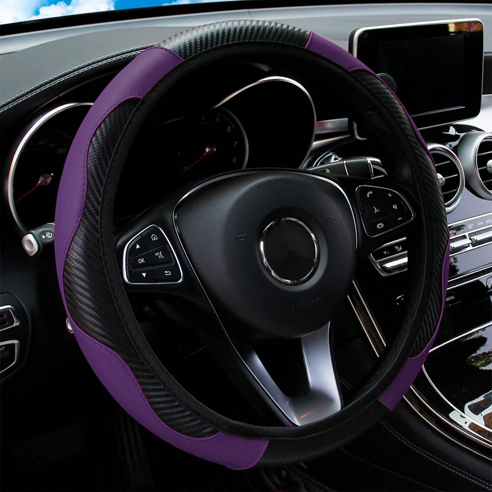 Carbon Fibre Steering Wheel Cover-