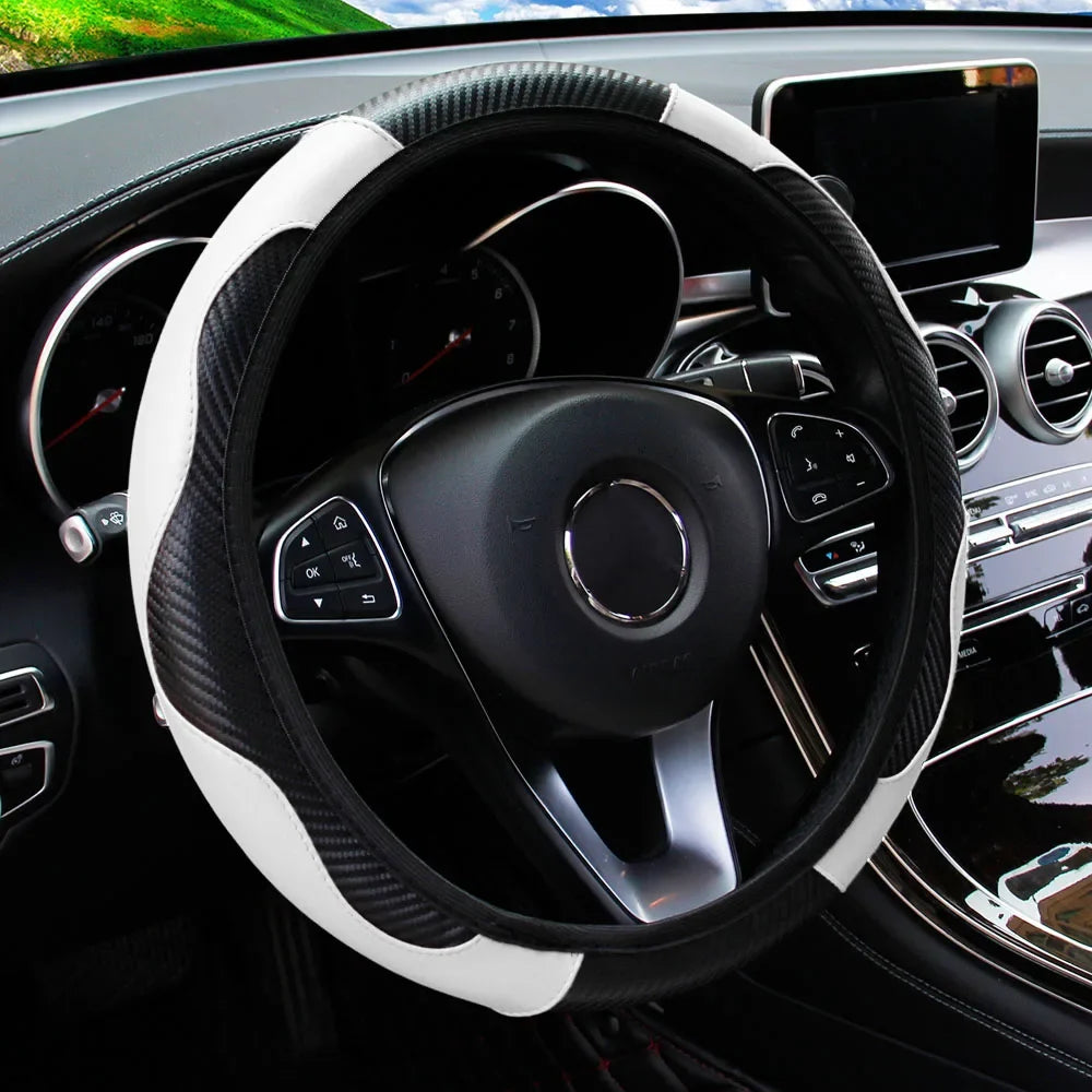 Carbon Fibre Steering Wheel Cover-