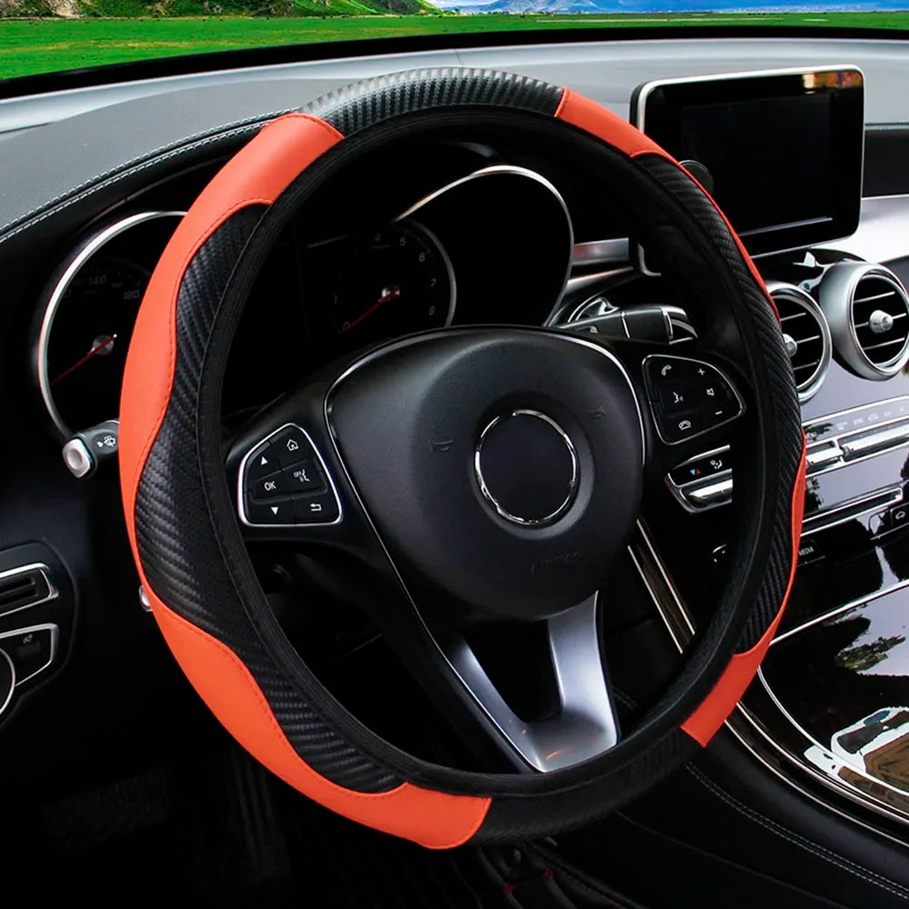Carbon Fibre Steering Wheel Cover-