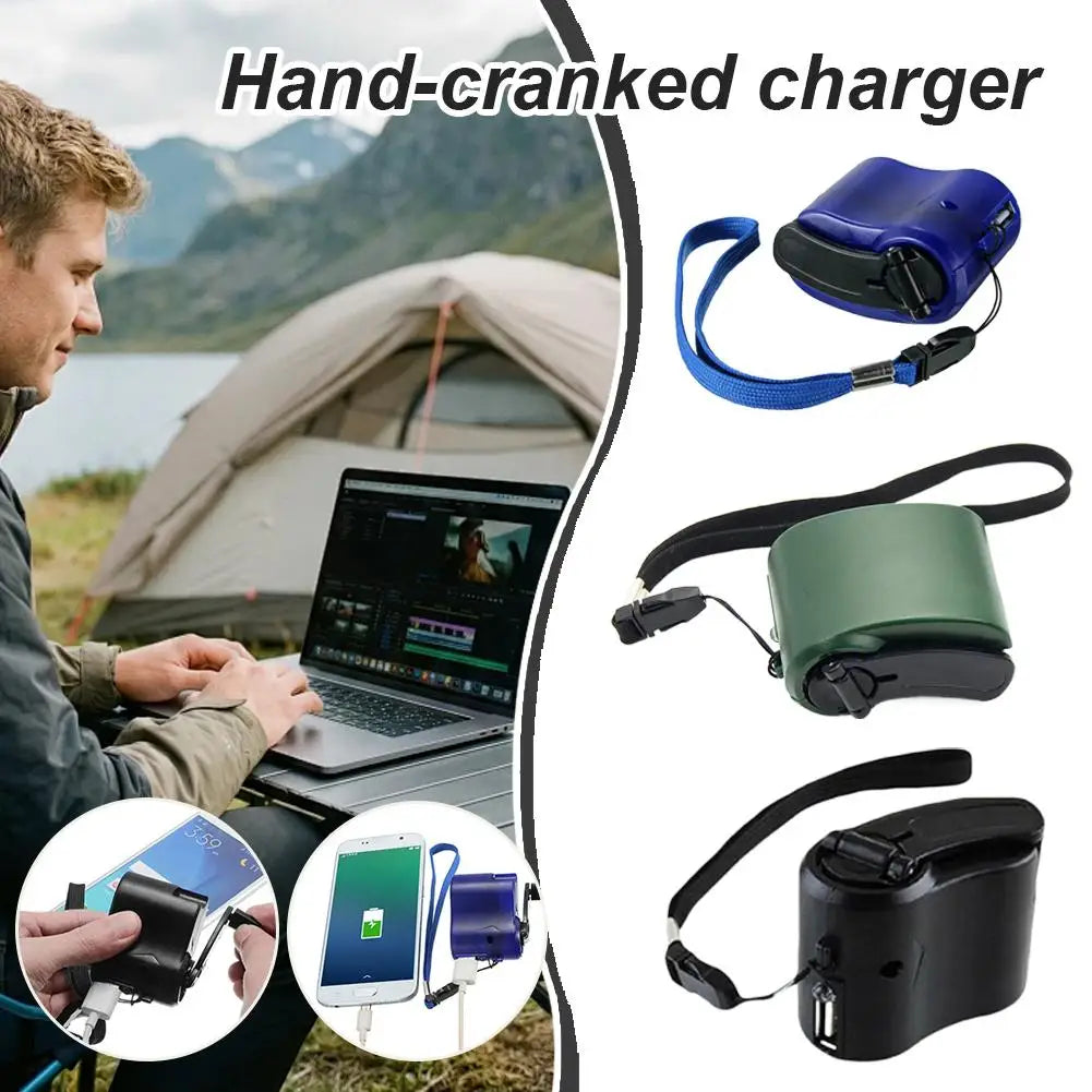 Emergency Hand-Cranking Charger