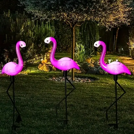 Flamingo Garden LED Stake