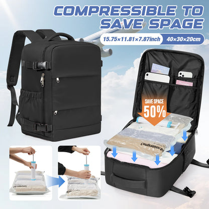 Flight-Approved Vacuum Compression Backpack