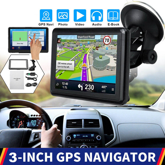 GPS Sat Nav Touchscreen - UK & EU Maps