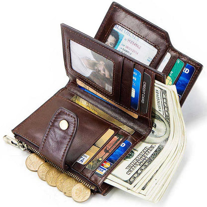 GPS Anti-Theft Leather Wallet