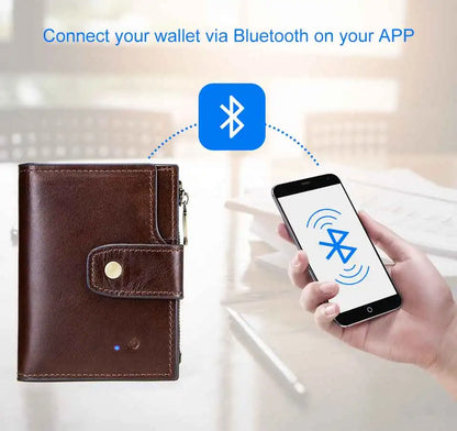 GPS Anti-Theft Leather Wallet