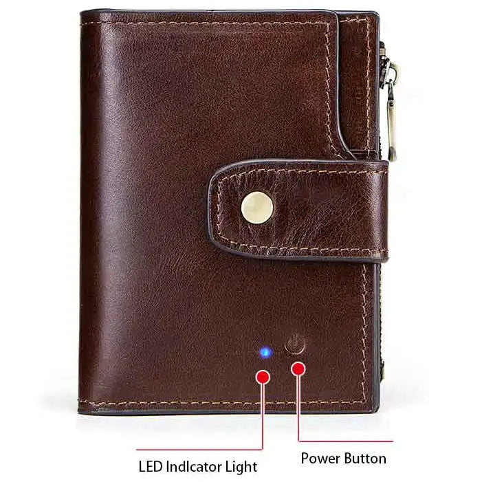 GPS Anti-Theft Leather Wallet