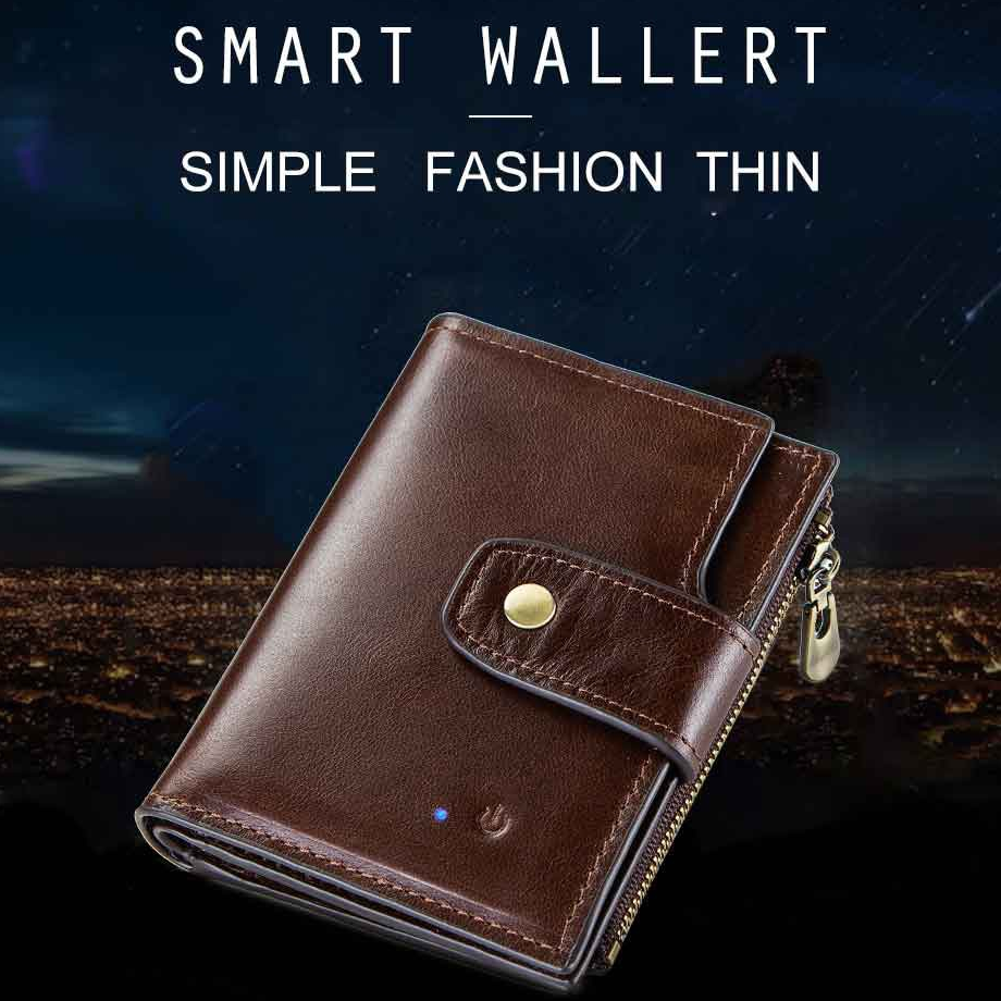 GPS Anti-Theft Leather Wallet