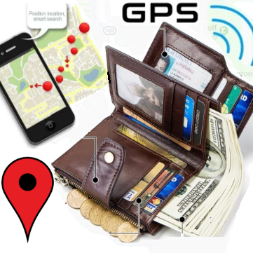 GPS Anti-Theft Leather Wallet