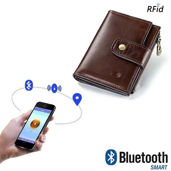 GPS Anti-Theft Leather Wallet