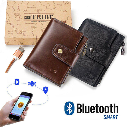 GPS Anti-Theft Leather Wallet